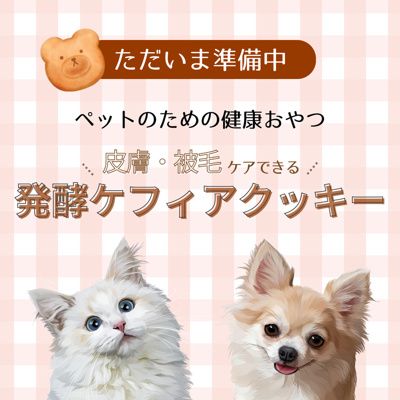 【10月中販売開始予定】発酵ケフィアクッキー（皮膚・被毛ケア）ペット用